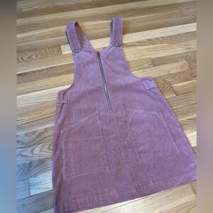 Corduroy overall skirt